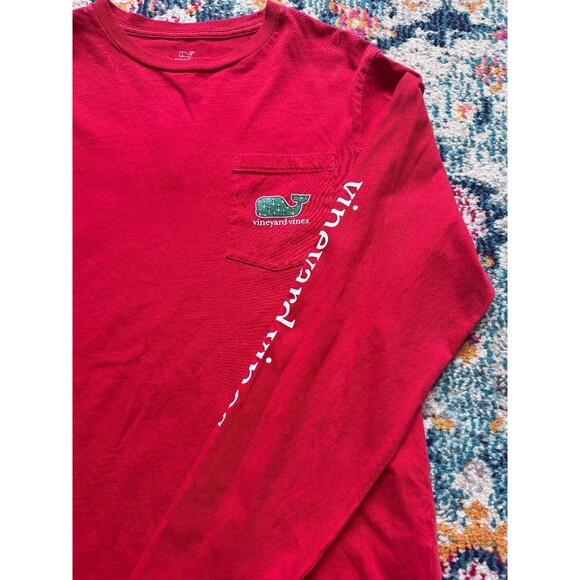 Vineyard Vines Red Bow Anchor Christmas Holiday T-Shirt Kids Size‎ XL - Picture 7 of 7